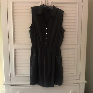 Alfani khaki green sleeveless dress size 10